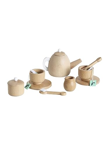 VERTBAUDET Holz-Teekanne-Set, Puppen-Tee-Service, Küchen-Set, 3-8 Jahre, Unisex, Kind von Vertbaudet