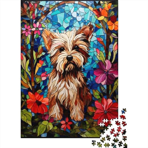 Farbenfrohes Puzzle Artistic Hund Klassische Puzzles Lernspiel Herausforderung Spielzeug Tier Puzzle-Geschenk 1000-teilige Puzzles Herausforderndes Puzzle Für Erwachsene 1000pcs (75x50cm) von VesFy