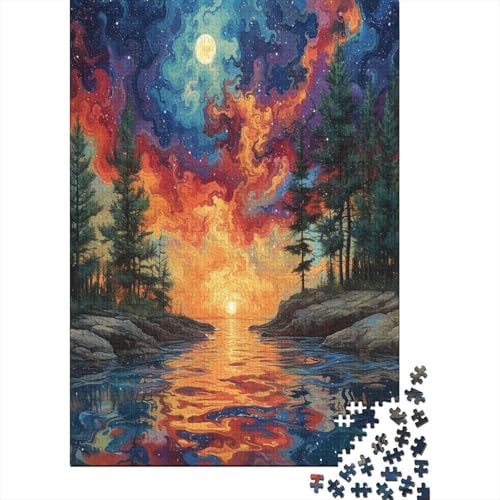 Farbenfrohes Puzzle Beautiful Landschaften Geschicklichkeitsspiel Home Dekoration Puzzle Puzzle-Geschenk Puzzle 1000 Teile Erwachsenen Puzzle Für Erwachsene 1000pcs (75x50cm) von VesFy