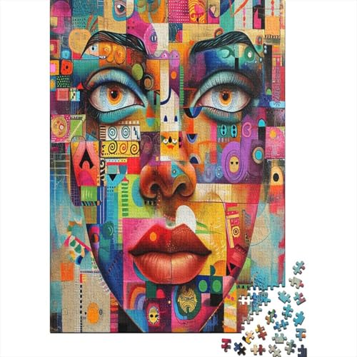 Farbenfrohes Puzzle Bunte Geometrie Klassische Puzzles Home Dekoration Puzzle Tier Puzzle 300 Teile Herausforderndes Puzzle Für Erwachsene 300pcs (40x28cm) von VesFy