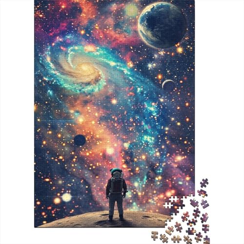 Farbenfrohes Puzzle Bunter Astronaut Puzzle Farbenfrohes Legespiel Home Dekoration Puzzle Raumanzüge Buntes Legespiel Puzzle 1000 Teile Herausforderndes Puzzle Für Die Ganze Familie 1000pcs (75x50c von VesFy