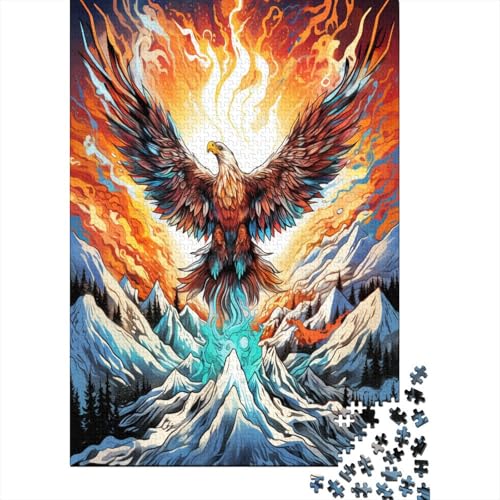 Farbenfrohes Puzzle Cooler Adler Puzzle Farbenfrohes Legespiel Home Dekoration Puzzle Tier Buntes Legespiel Puzzle 1000 Teile Herausforderndes Puzzle Für Die Ganze Familie 1000pcs (75x50cm) von VesFy