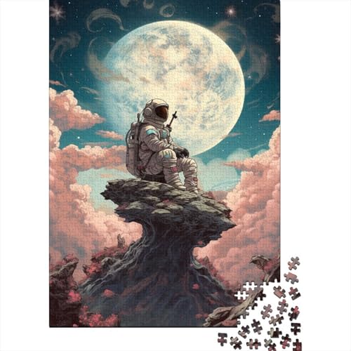 Farbenfrohes Puzzle Cooler Astronaut Geschicklichkeitsspiel Home Dekoration Puzzle Raumanzüge Puzzle-Geschenk Puzzle 1000 Teile Herausforderndes Puzzle Für Erwachsene Und Kinder 500pcs (52x38cm) von VesFy