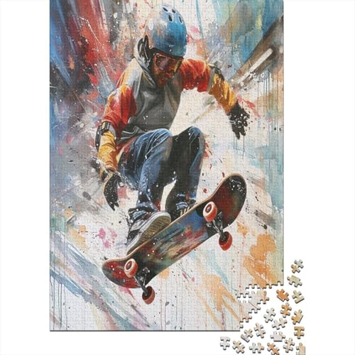 Farbenfrohes Puzzle Cooles Skifahren Klassische Puzzles Lernspiel Herausforderung Spielzeug Sport Puzzle-Geschenk 1000-teilige Puzzles Herausforderndes Puzzle Für Erwachsene 1000pcs (75x50cm) von VesFy