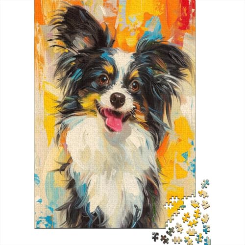 Farbenfrohes Puzzle Cute Hund Klassische Puzzles Home Dekoration Puzzle Tier 1000 Teile Geburtstagsgeschenk Für Erwachsene Für Erwachsene Kinder 1000pcs (75x50cm) von VesFy