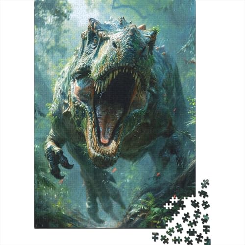 Farbenfrohes Puzzle Dinosaurier Klassische Puzzles Lernspiel Herausforderung Spielzeug Tier Puzzle-Geschenk 1000-teilige Puzzles Herausforderndes Puzzle Für Erwachsene 1000pcs (75x50cm) von VesFy