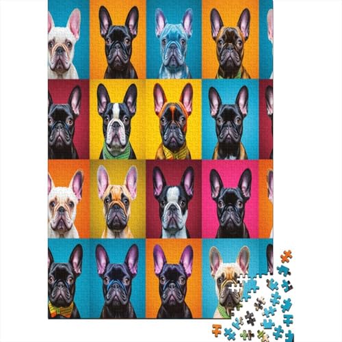 Farbenfrohes Puzzle Kampfhund Klassische Puzzles Home Dekoration Puzzle Tier Puzzle-Geschenk 1000 Teile Puzzle Erwachsenen Puzzle Für Erwachsene Kinder 1000pcs (75x50cm) von VesFy