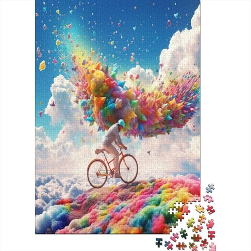 Farbenfrohes Puzzle Kreativ-Fahrrad Geschicklichkeitsspiel Home Dekoration Puzzle Fahrzeug Puzzle-Geschenk Puzzle 300 Teile Erwachsenen Puzzle Für Erwachsene 300pcs (40x28cm) von VesFy