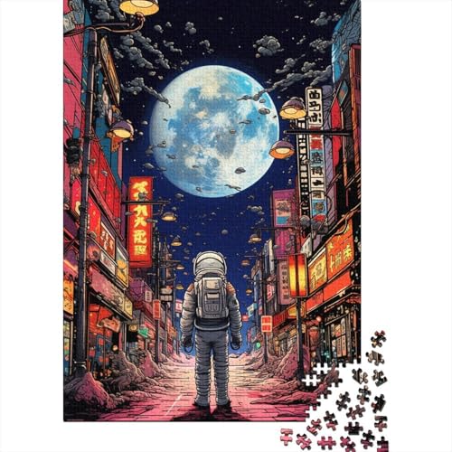 Farbenfrohes Puzzle Kreativer Astronaut Klassische Puzzles Home Dekoration Puzzle Raumanzüge 1000 Teile Geburtstagsgeschenk Für Erwachsene Für Erwachsene Kinder 500pcs (52x38cm) von VesFy