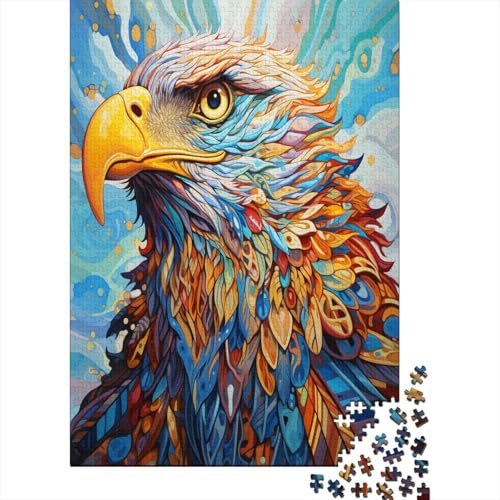 Farbenfrohes Puzzle Kunst Adler Klassische Puzzles Home Dekoration Puzzle Tier Buntes Legespiel 300 Teile Erwachsenen Puzzle Für Erwachsene Und Kinder 300pcs (40x28cm) von VesFy