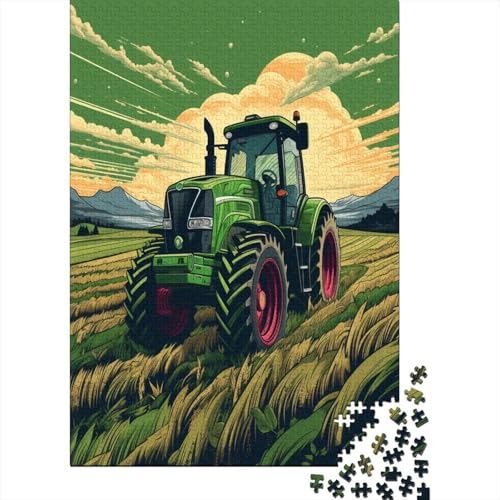 Farbenfrohes Puzzle Landwirtschaftliche Fahrzeuge Klassische Puzzles Home Dekoration Puzzle Verkehr 300 Teile Geburtstagsgeschenk Für Erwachsene Für Erwachsene Kinder 300pcs (40x28c von VesFy