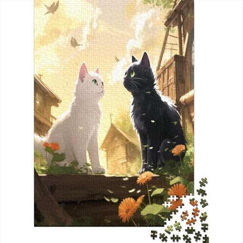 Farbenfrohes Puzzle Niedliche Katze Klassische Puzzles Home Dekoration Puzzle Tier Puzzle-Geschenk 300 Teile Puzzle Erwachsenen Puzzle Für Erwachsene Kinder 300pcs (40x28cm) von VesFy