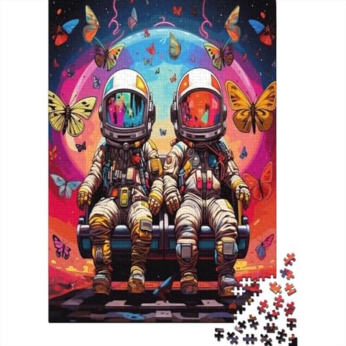 Farbenfrohes Puzzle Niedlicher Astronaut Klassische Puzzles Home Dekoration Puzzle Raumanzüge Puzzle-Geschenk 1000 Teile Geburtstagsgeschenk Für Erwachsene Für Erwachsene Und Kinder 1000pcs (75x50cm) von VesFy