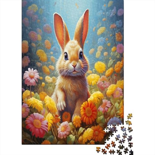 Farbenfrohes Puzzle Niedlicher Hase Puzzle Farbenfrohes Legespiel Home Dekoration Puzzle Tier Puzzle-Geschenk 300-teilige Puzzles Impossible Puzzle Für Erwachsene 300pcs (40x28cm) von VesFy