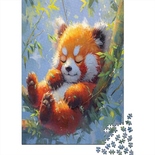 Farbenfrohes Puzzle Niedlicher Panda Klassische Puzzles Home Dekoration Puzzle Tier Puzzle 1000 Teile Herausforderndes Puzzle Für Erwachsene 300pcs (40x28cm) von VesFy