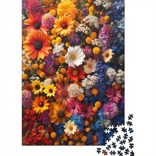 Farbenfrohes Puzzle Schöne Blume Klassische Puzzles Home Dekoration Puzzle Pflanzen Puzzle 500 Teile Herausforderndes Puzzle Für Erwachsene 500pcs (52x38cm) von VesFy