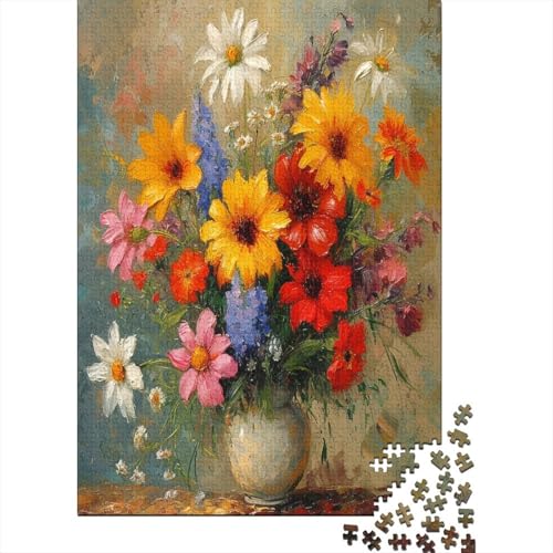 Farbenfrohes Puzzle Schöne Blume Klassische Puzzles Lernspiel Herausforderung Spielzeug Pflanzen Puzzle-Geschenk 300-teilige Puzzles Herausforderndes Puzzle Für Erwachsene 300pcs (40x28cm) von VesFy