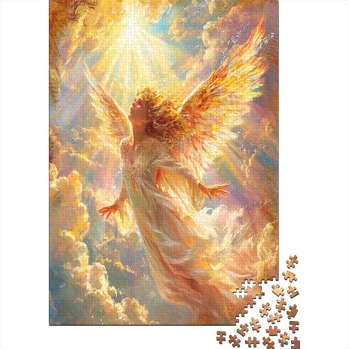 Farbenfrohes Puzzle Schöner Engel Puzzle Farbenfrohes Legespiel Home Dekoration Puzzle Gott Puzzle-Geschenk 300-teilige Puzzles Impossible Puzzle Für Erwachsene 300pcs (40x28cm) von VesFy