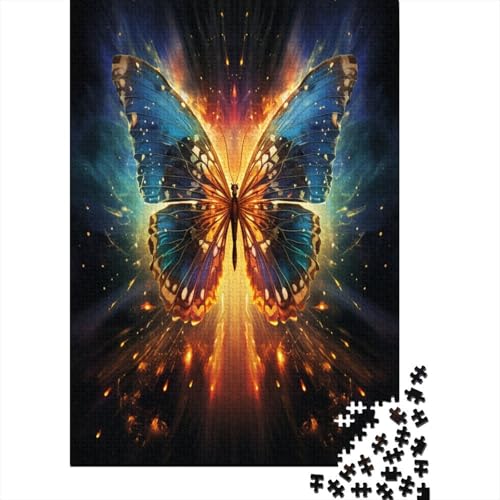 Farbenfrohes Puzzle Schöner Schmetterling Klassische Puzzles Lernspiel Herausforderung Spielzeug Tier Puzzle-Geschenk 300-teilige Puzzles Herausforderndes Puzzle Für Erwachsene 300pcs (40x28cm) von VesFy