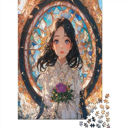 Farbenfrohes Puzzle Schönes Mädchen Geschicklichkeitsspiel Erwachsene Puzzles Anime Mädchen Puzzle-Geschenk 300-teilige Puzzles Erwachsenen Puzzle Für Erwachsene Und Kinder 300pcs (40x28cm) von VesFy