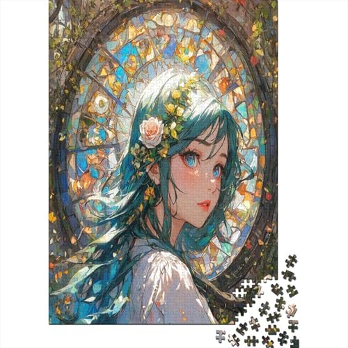 Farbenfrohes Puzzle Schönes Mädchen Klassische Puzzles Home Dekoration Puzzle Anime-Mädchen 1000 Teile Geburtstagsgeschenk Für Erwachsene Für Erwachsene Kinder 300pcs (40x28cm) von VesFy