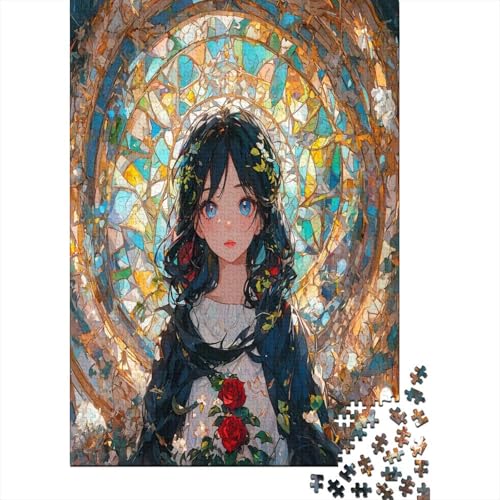 Farbenfrohes Puzzle Schönes Mädchen Klassische Puzzles Lernspiel Herausforderung Spielzeug Anime-Mädchen Puzzle-Geschenk 1000-teilige Puzzles Herausforderndes Puzzle Für Erwachsene 300pcs (40x28cm) von VesFy