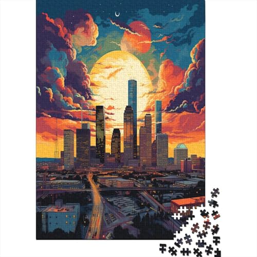 Farbenfrohes Puzzle Stadtbild Klassische Puzzles Home Dekoration Puzzle Beautiful Landschaft Puzzle 1000 Teile Herausforderndes Puzzle Für Erwachsene 300pcs (40x28cm) von VesFy