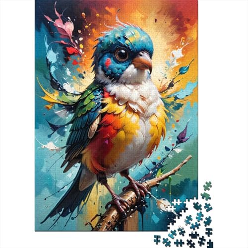 Farbenfrohes Puzzle Vogel Geschicklichkeitsspiel Home Dekoration Puzzle Tiers Puzzle-Geschenk Puzzle 500 Teile Herausforderndes Puzzle Für Erwachsene Und Kinder 500pcs (52x38cm) von VesFy