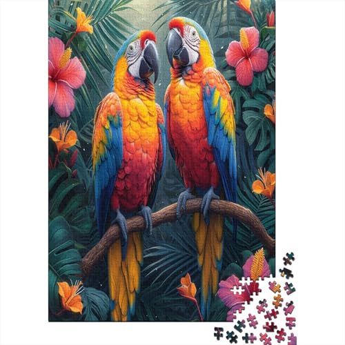 Puzzle Bunter Papagei Klassische Puzzles Home Dekoration Puzzle Tier Clevere Rätsel 1000 Teile Geburtstagsgeschenk Für Erwachsene Für Erwachsene Und Kinder 1000pcs (75x50cm) von VesFy