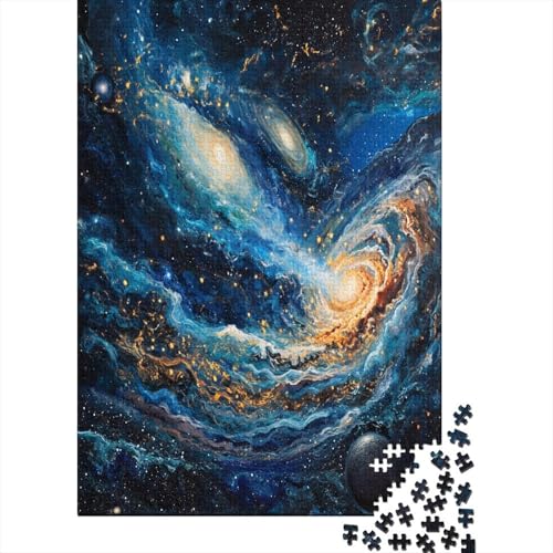 Puzzle Buntes Universum Puzzle Farbenfrohes Legespiel Lernspiel Herausforderung Spielzeug Schöner Planet Buntes Legespiel 1000 Teile Impossible Puzzle Für Erwachsene 300pcs (40x28cm) von VesFy