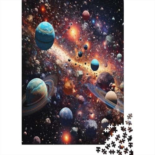 Puzzle Buntes Universum Puzzle Farbenfrohes Legespiel Lernspiel Herausforderung Spielzeug Schöner Planet Puzzle-Geschenk Puzzle 1000 Teile Herausforderndes Puzzle Für Erwachsene 500pcs (52x38cm) von VesFy