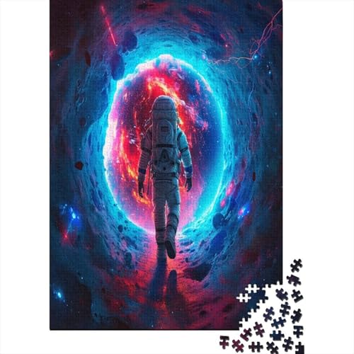 Puzzle Cooler Astronaut Puzzle Farbenfrohes Legespiel Lernspiel Herausforderung Spielzeug Raumanzüge Puzzle-Geschenk Puzzle 300 Teile Herausforderndes Puzzle Für Erwachsene 300pcs (40x28cm) von VesFy