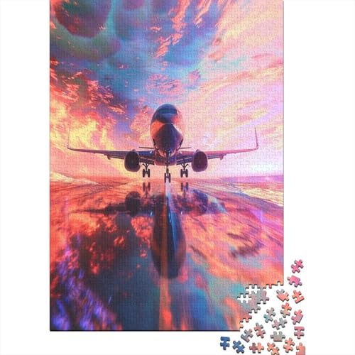 Puzzle Cooles Flugzeug Puzzle Farbenfrohes Legespiel Lernspiel Herausforderung Spielzeug Fahrzeug Buntes Legespiel 1000 Teile Impossible Puzzle Für Erwachsene 300pcs (40x28cm) von VesFy