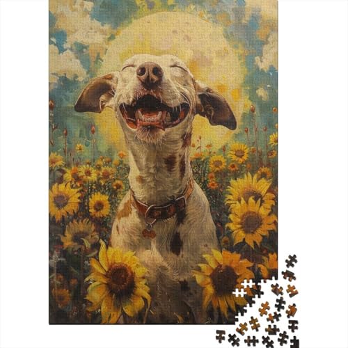 Puzzle Cute Hund Puzzle Farbenfrohes Legespiel Lernspiel Herausforderung Spielzeug Tier Puzzle-Geschenk Puzzle 1000 Teile Herausforderndes Puzzle Für Erwachsene 1000pcs (75x50cm) von VesFy