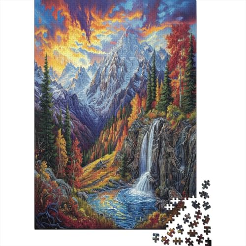 Puzzle Farbenfrohes Beautiful Landschaften Geschicklichkeitsspiel Erwachsene Puzzles Buntes Legespiel 300 Teile Herausforderndes Geschicklichkeitsspiel Für Erwachsene Kinder 300pcs (40x28cm) von VesFy