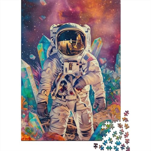 Puzzle Farbenfrohes Bunter Astronaut Geschicklichkeitsspiel Erwachsene Puzzles Raumanzüge 1000 Teile Puzzle Erwachsenen Puzzle Für Erwachsene Und Kinder 1000pcs (75x50cm) von VesFy