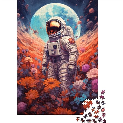 Puzzle Farbenfrohes Cooler Astronaut Klassische Puzzles Erwachsene Puzzles Raumanzüge Buntes Legespiel 1000-teilige Puzzles Erwachsenen Puzzle Für Erwachsene 500pcs (52x38cm) von VesFy