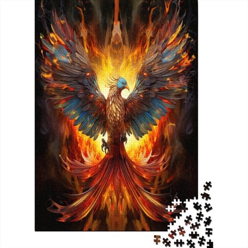 Puzzle Farbenfrohes Flammender Phönix Klassische Puzzles Home Dekoration Puzzle Fantasy Tiers 1000 Teile Puzzle Erwachsenen Puzzle Für Erwachsene Kinder 300pcs (40x28cm) von VesFy