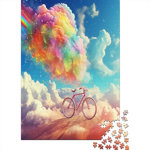 Puzzle Farbenfrohes Kreativ-Fahrrad Klassische Puzzles Erwachsene Puzzles Fahrzeug Buntes Legespiel 1000-teilige Puzzles Erwachsenen Puzzle Für Erwachsene 500pcs (52x38cm) von VesFy