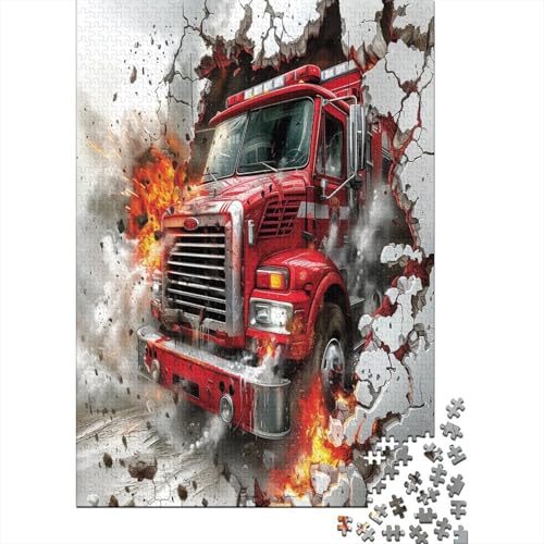 Puzzle Farbenfrohes Kreativer LKW Geschicklichkeitsspiel Erwachsene Puzzles Fahrzeug Buntes Legespiel 500 Teile Herausforderndes Geschicklichkeitsspiel Für Erwachsene Kinder 500pcs (52x38cm) von VesFy