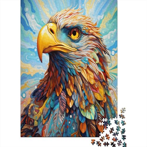 Puzzle Farbenfrohes Kunst Adler Puzzle Farbenfrohes Legespiel Erwachsene Puzzles Tier Puzzle-Geschenk 500 Teile Geburtstagsgeschenk Für Erwachsene Für Erwachsene 500pcs (52x38cm) von VesFy