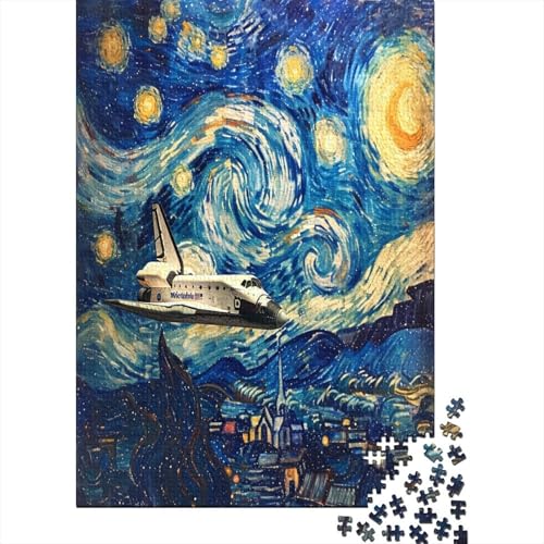 Puzzle Farbenfrohes Kunst Shuttle Geschicklichkeitsspiel Erwachsene Puzzles Fahrzeugs Clevere Rätsel 300 Teile Geburtstagsgeschenk Für Erwachsene Für Erwachsene Kinder 300pcs (40x28cm) von VesFy