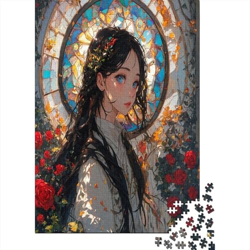 Puzzle Farbenfrohes Schönes Mädchen Geschicklichkeitsspiel Erwachsene Puzzles Anime Mädchen Puzzle 300 Teile Erwachsenen Puzzle Für Die Ganze Familie 300pcs (40x28cm) von VesFy