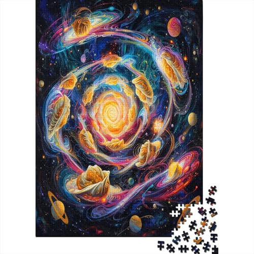 Puzzle Farbenfrohes Schönes Universum Klassische Puzzles Erwachsene Puzzles Kunst Planet Puzzle-Geschenk Puzzle 1000 Teile Impossible Puzzle Für Erwachsene Und Kinder 1000pcs (75x50cm) von VesFy