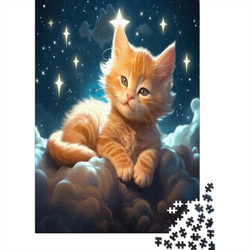 Puzzle Niedliche Katze Puzzle Farbenfrohes Legespiel Lernspiel Herausforderung Spielzeug Tier Puzzle-Geschenk Puzzle 1000 Teile Herausforderndes Puzzle Für Erwachsene 300pcs (40x28cm) von VesFy