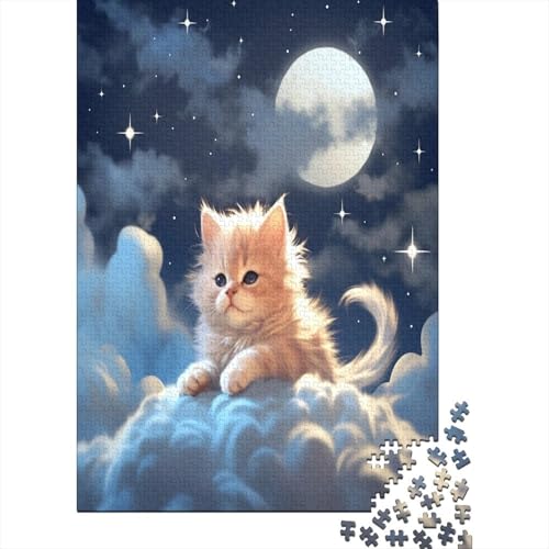 Puzzle Niedliche Katze Puzzle Farbenfrohes Legespiel Lernspiel Herausforderung Spielzeug Tier Puzzle-Geschenk Puzzle 300 Teile Herausforderndes Puzzle Für Erwachsene 300pcs (40x28cm) von VesFy