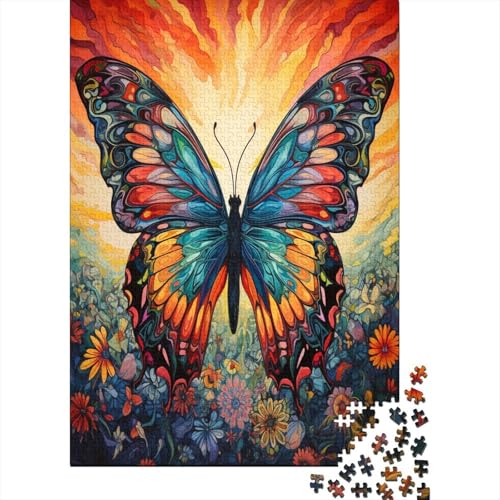 Puzzle Schöner Schmetterling Geschicklichkeitsspiel Erwachsene Puzzles Tier Puzzle-Geschenk 300 Teile Puzzle Erwachsenen Puzzle Für Erwachsene Und Kinder 300pcs (40x28cm) von VesFy