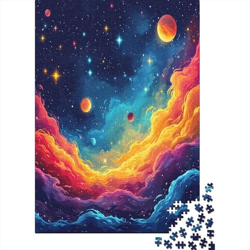 Puzzle Schönes Universum Geschicklichkeitsspiel Home Dekoration Puzzle Kunst Planet Buntes Legespiel 1000 Teile Geburtstagsgeschenk Für Erwachsene Für Erwachsene 1000pcs (75x50cm) von VesFy