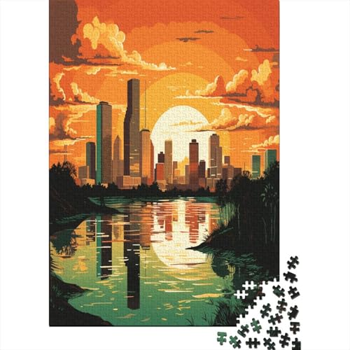 Puzzle Stadtbild Geschicklichkeitsspiel Erwachsene Puzzles Beautiful Landschaften Puzzle-Geschenk 1000 Teile Puzzle Erwachsenen Puzzle Für Erwachsene Und Kinder 1000pcs (75x50cm) von VesFy