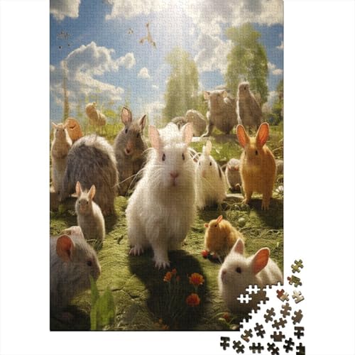 Puzzle Viele Tiere Puzzle Farbenfrohes Legespiel Lernspiel Herausforderung Spielzeug Cute Tiers Puzzle-Geschenk Puzzle 1000 Teile Herausforderndes Puzzle Für Erwachsene 500pcs (52x38cm) von VesFy